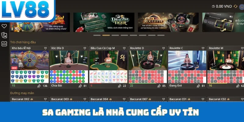 SA Gaming - Điểm Đến Lý Tưởng Của Người Chơi Tại LV88 - kixon.pro
