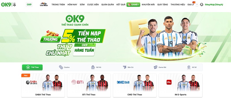 Thể Thao OK9 - Sảnh Cá Cược Soi Kèo Hấp Dẫn Nhất Hành Tinh - kixon.pro Thể Thao OK9 - Sảnh Cá Cược Soi Kèo Hấp Dẫn Nhất Hành Tinh - kixon.pro